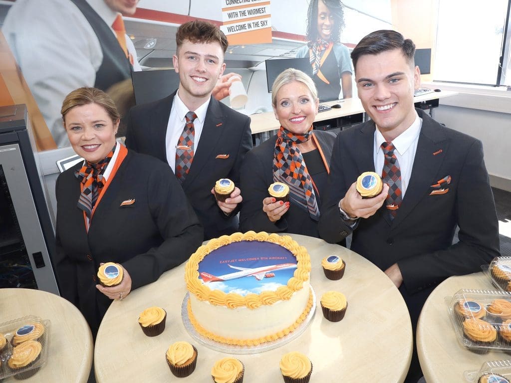 easyJet celebrates arrival of eighth aircraft at Belfast International as more routes and passengers take off this summer 4